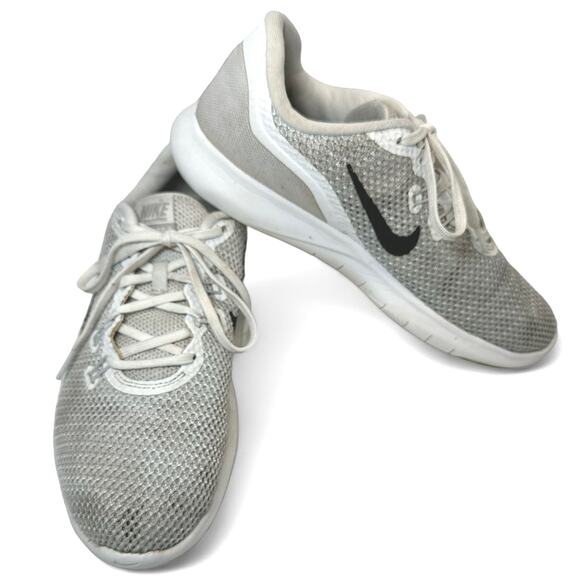 Nike Flex Trainer 7 Silver White Women sz 8 - Picture 1 of 7